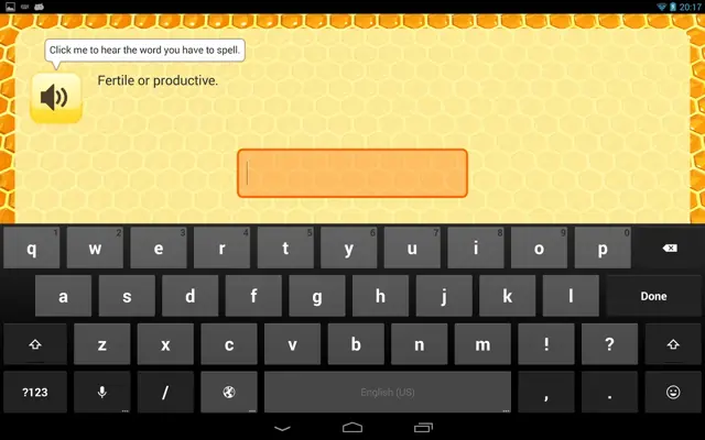 Spelling Bee android App screenshot 2